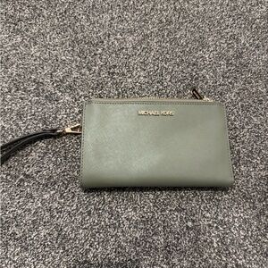 Michael Kors Sage Green Wristlet